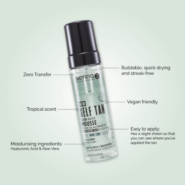 NEW Sienna X Self Tan Clear Mousse - 190ml - Image 4