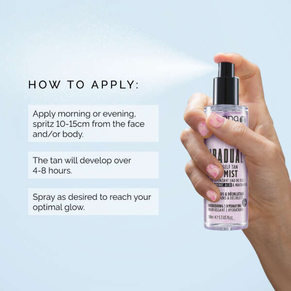 Sienna X Gradual Self Tan Rose Mist 100ml - Image 6