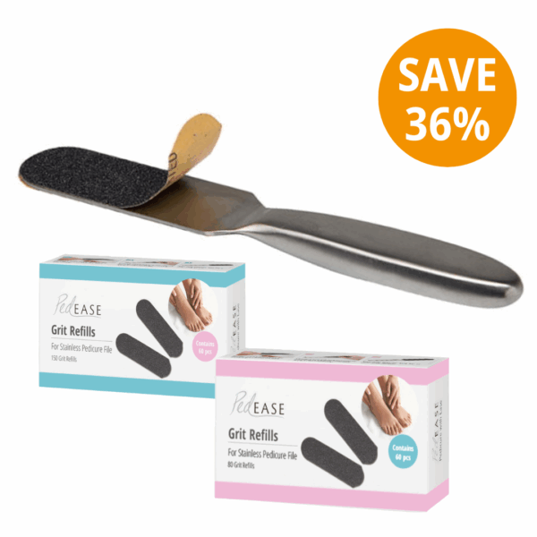 Pedicure File & Refill Grits Salon Starter Kit