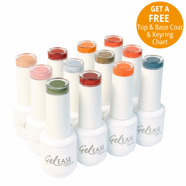 GelEase HEMA-Free 8ml Mini's - 12 Colour Autumn Collection